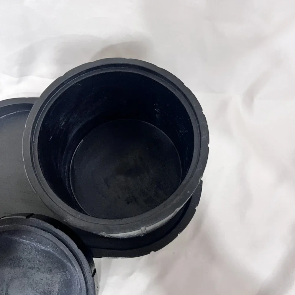 Haven 2 Piece Black Storage Jar and Vanity Tray For your Bathroom / Makeup Table